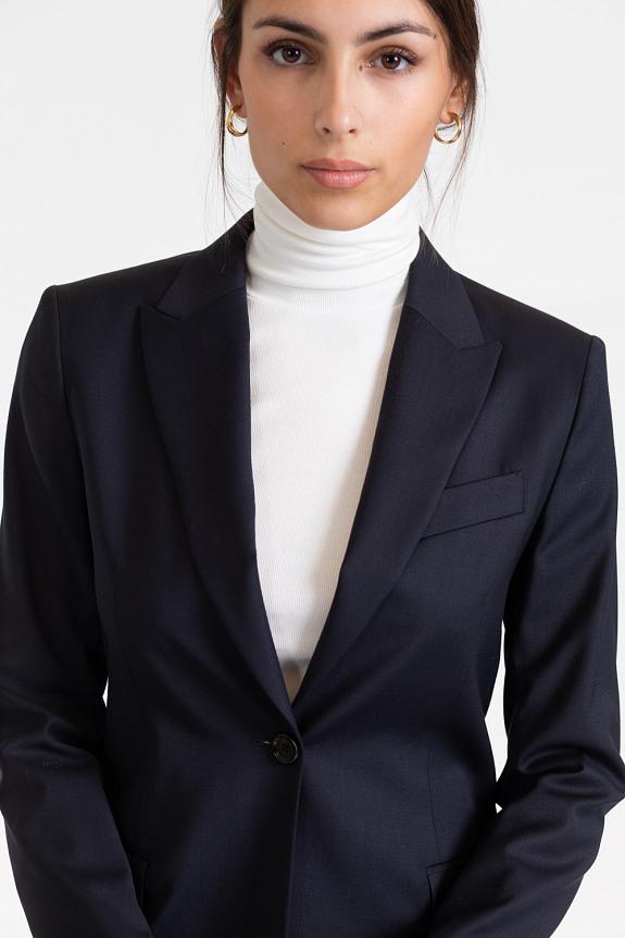 Sasha Cool Wool Blazer Navy Retro